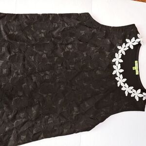 Trisha Tyler Floral Pearl Neck Tank Top M